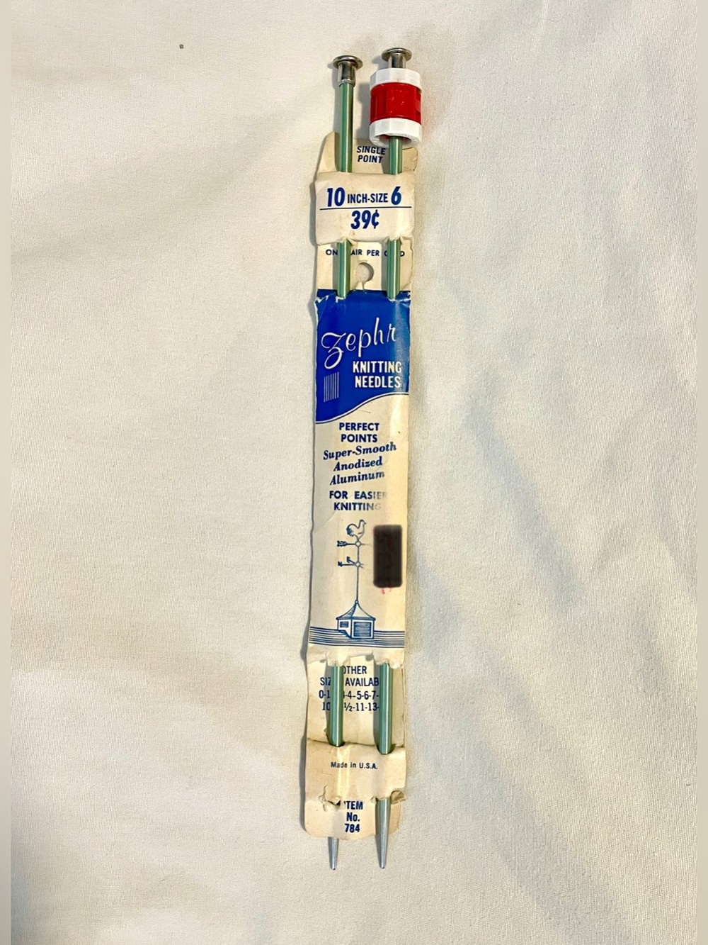 *Vintage* Zephyr Knitting Needles - Size 6 - New Old Stock- Original Packaging